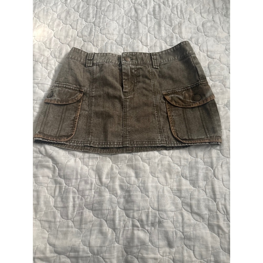 BDG Urban Outfitters Cargo Mini Skirt Faded Olive Brown Utility Size S P